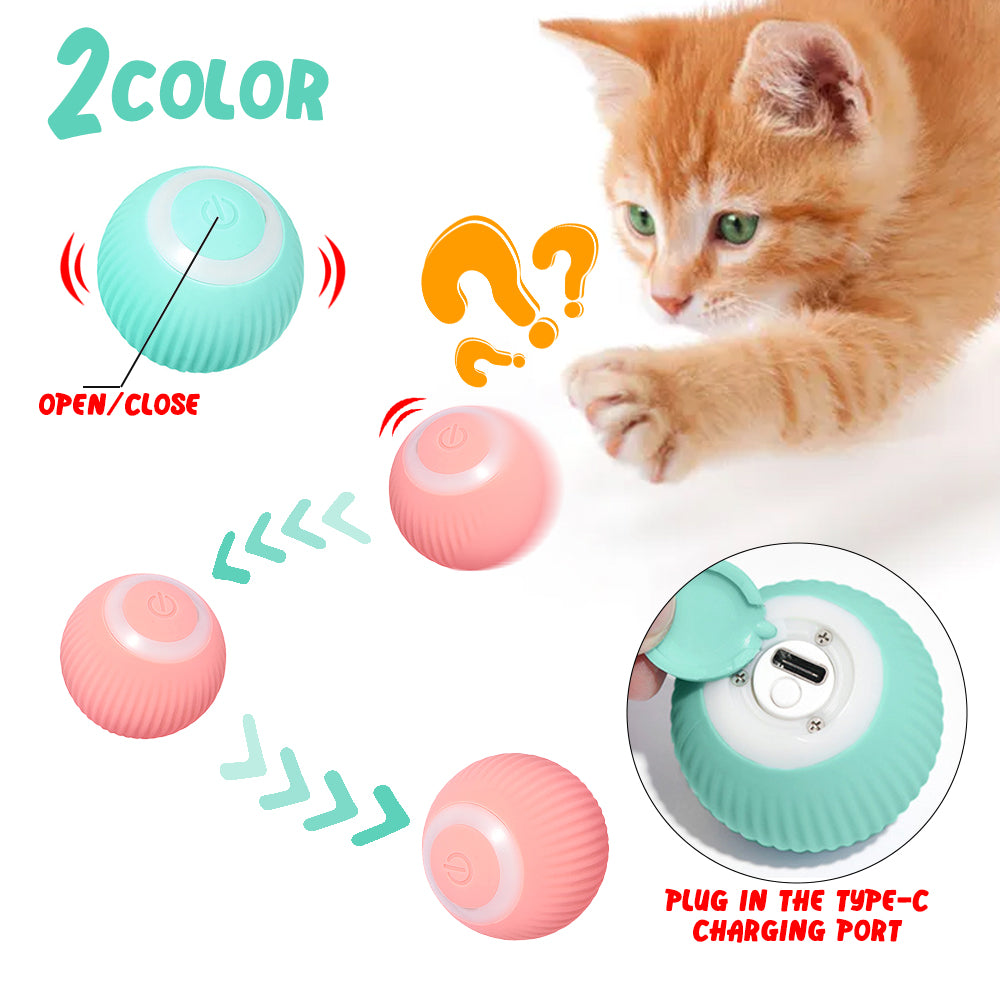 Smart Automatic Rolling Ball – Interactive Cat Toy