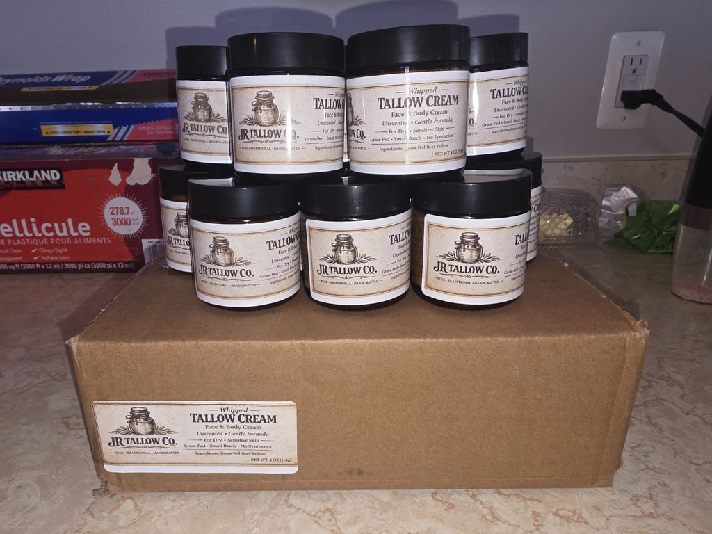 JR Tallow Co. Natural Face Balm – 100% Pure Grass-Fed Moisturizer